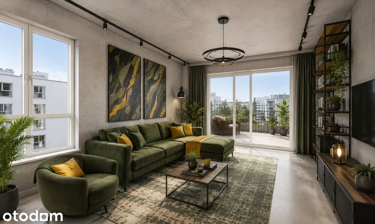Apartament z widokiem na panoramę miasta. 3m wysoki. Tramwaj, autobus