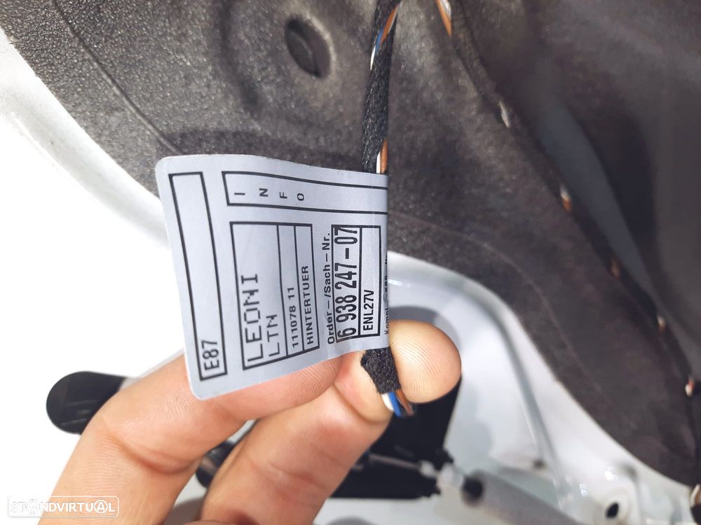 PORTA PORTAS TRASEIRA TRÁS ESQUERDA BMW 41527191017 7191017 BMW SERIE 1 E87 FECHO ELEVADOR MOTOR PUXADOR VIDRO - 10