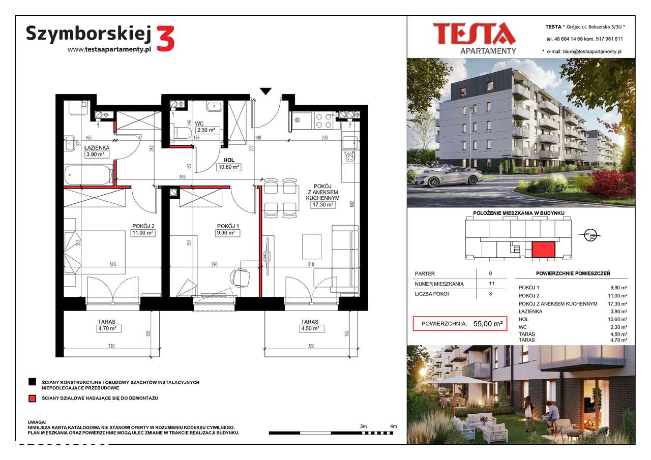 Mieszkanie Szymborskiej 3 - OBOK SKWERU/PARKU - komórka lok. GRATIS!