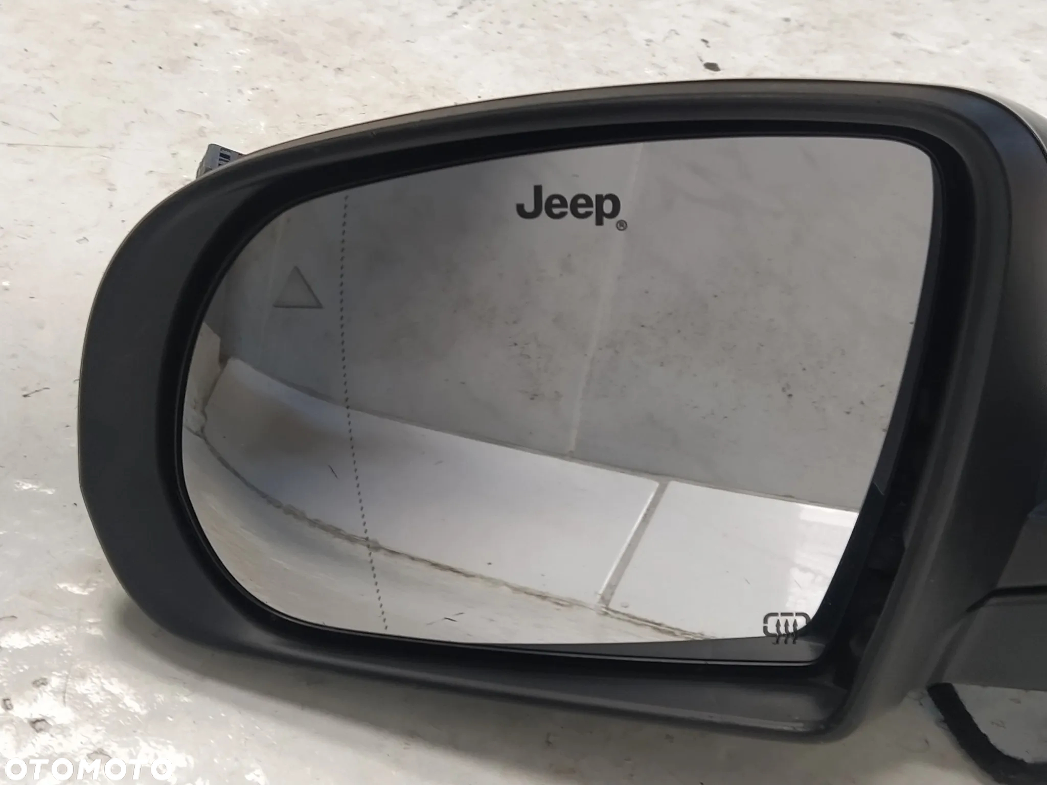 JEEP COMPASS II LIFT LUSTERKO ZEWNĘTRZNE LEWE ASFERYCZNE PODGRZEWANE CZUJNIK MARTWEGO POLA LAMPKA 7+5 PIN 12 PIN KOMPLETNE ORYGINAŁ - 12
