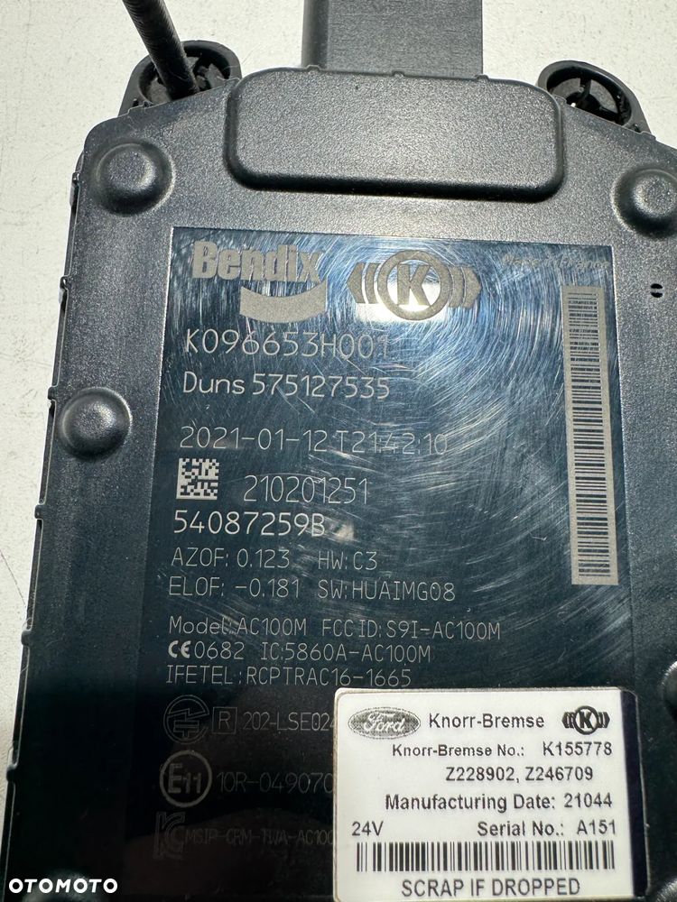 Radar Distronic Czujnik Sensor Ford F-Max 500 K096653H001 575127535 K155778 - 2