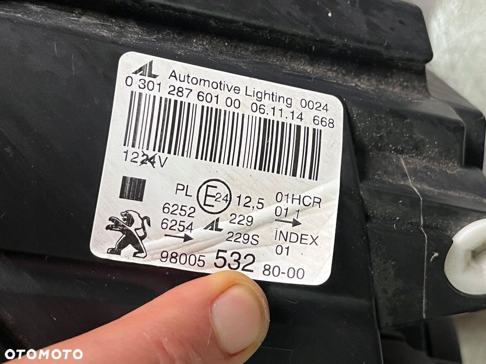 lampy przód lampa lewa + prawa peugeot 308 ii t9 komplet uk - 8