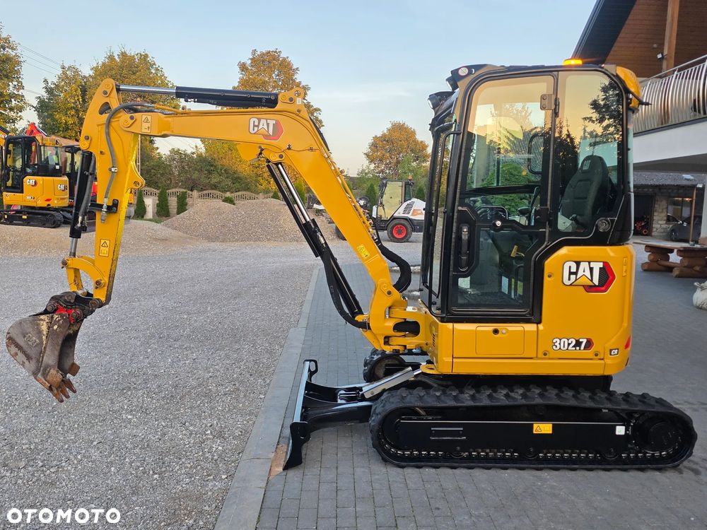 Caterpillar CAT 302.7 CR mini koparka szybkozłącze 3 łyżki piękna serwisowana 1 wł JCB sprowadzona w oryginale - 24