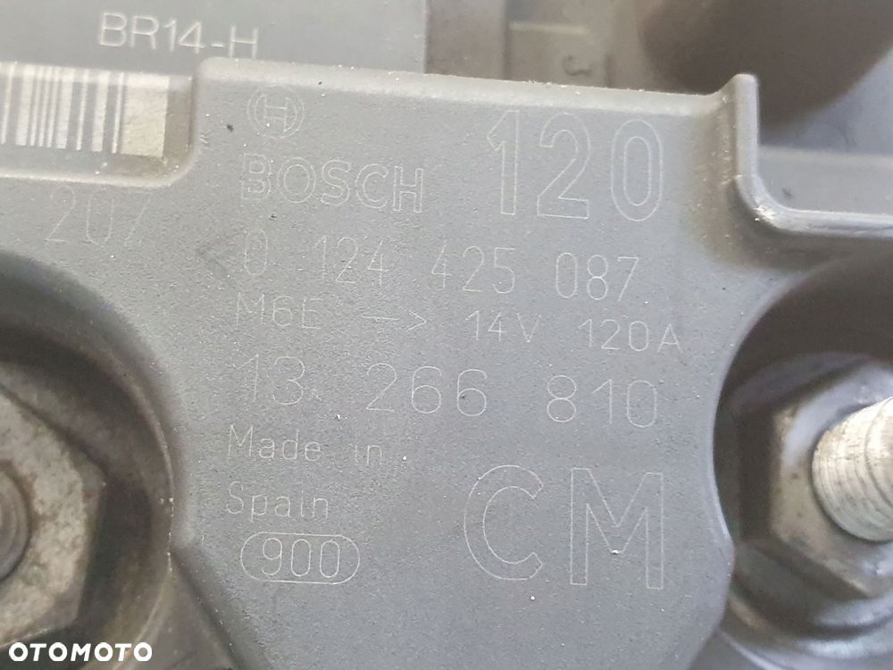 ALTERNATOR Opel Corsa D 1.4 16V _ bosch 0124425087 120A Alternator Alternat - 2