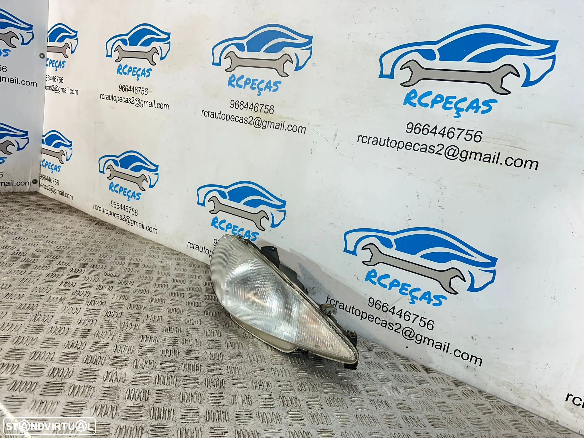 .Conjuntos Oticas Farois Frente Frontal Esquerda Direita Originais Peugeot 206 1999 - 2008 - 11