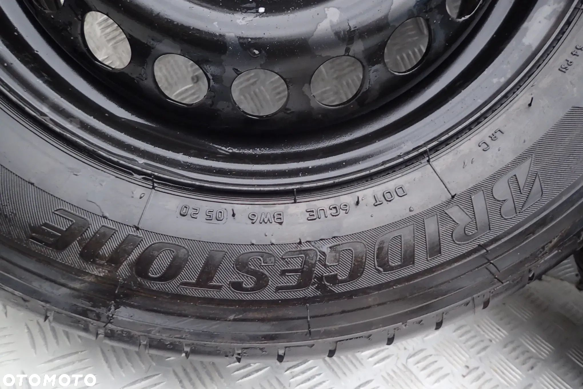 OPONY LETNIE 215/65/16C  1500ZŁ  FELGI STALOWE VW T5 T6 6,5JX16 ET 51 5X120 7H0601027D Z OPONAMI BRIDGESTONE LATO 215/65/16C 4X7MM KOMPLET - 3