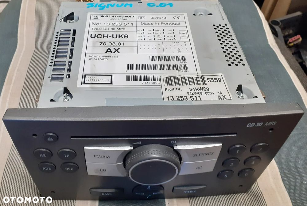 RADIOODTWARZACZ RADIO OPEL SIGNUM - 2