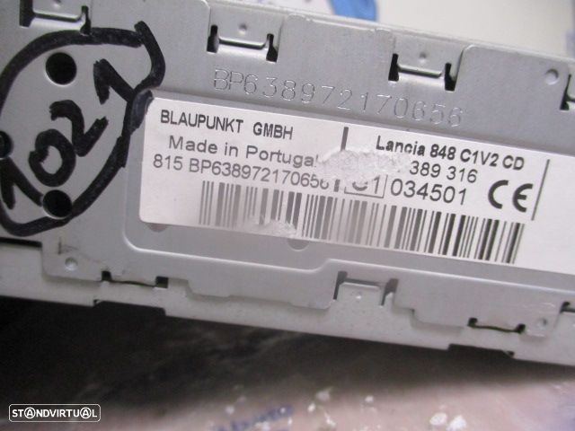 Radios 73543727800  7646389316 LANCIA MUSA 2007 1.3D  70CV 5P AZUL BLAUPUNKT GMBH  848C1V2 CD - 4