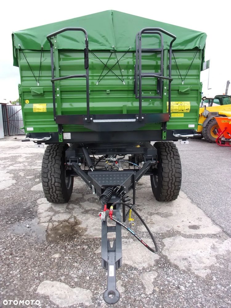 Pronar Przyczepa dwuosiowa paletowa Pronar PT-610 -10-ton, Przyczepa Pronar PT-653/2 - 6-ton z mechanizmem trójstronnego wywrotu, nadstawy, plandeka, balkon - 10