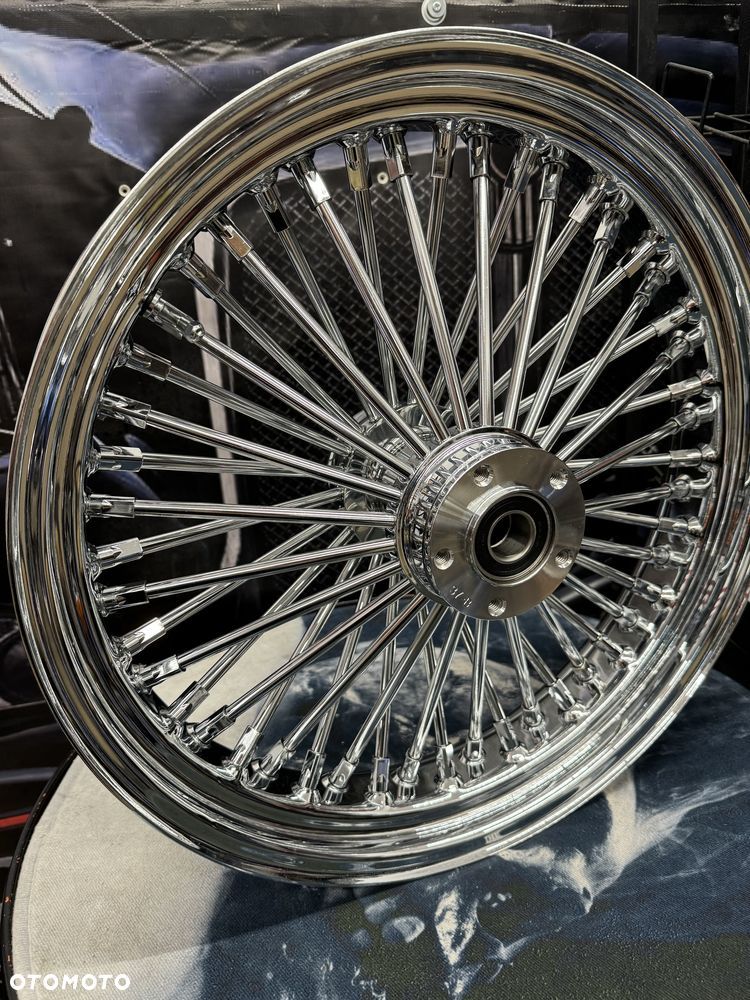 Felga przód 18"x3.5" 48 Szprych  Harley dwie tarcze chrom - 1