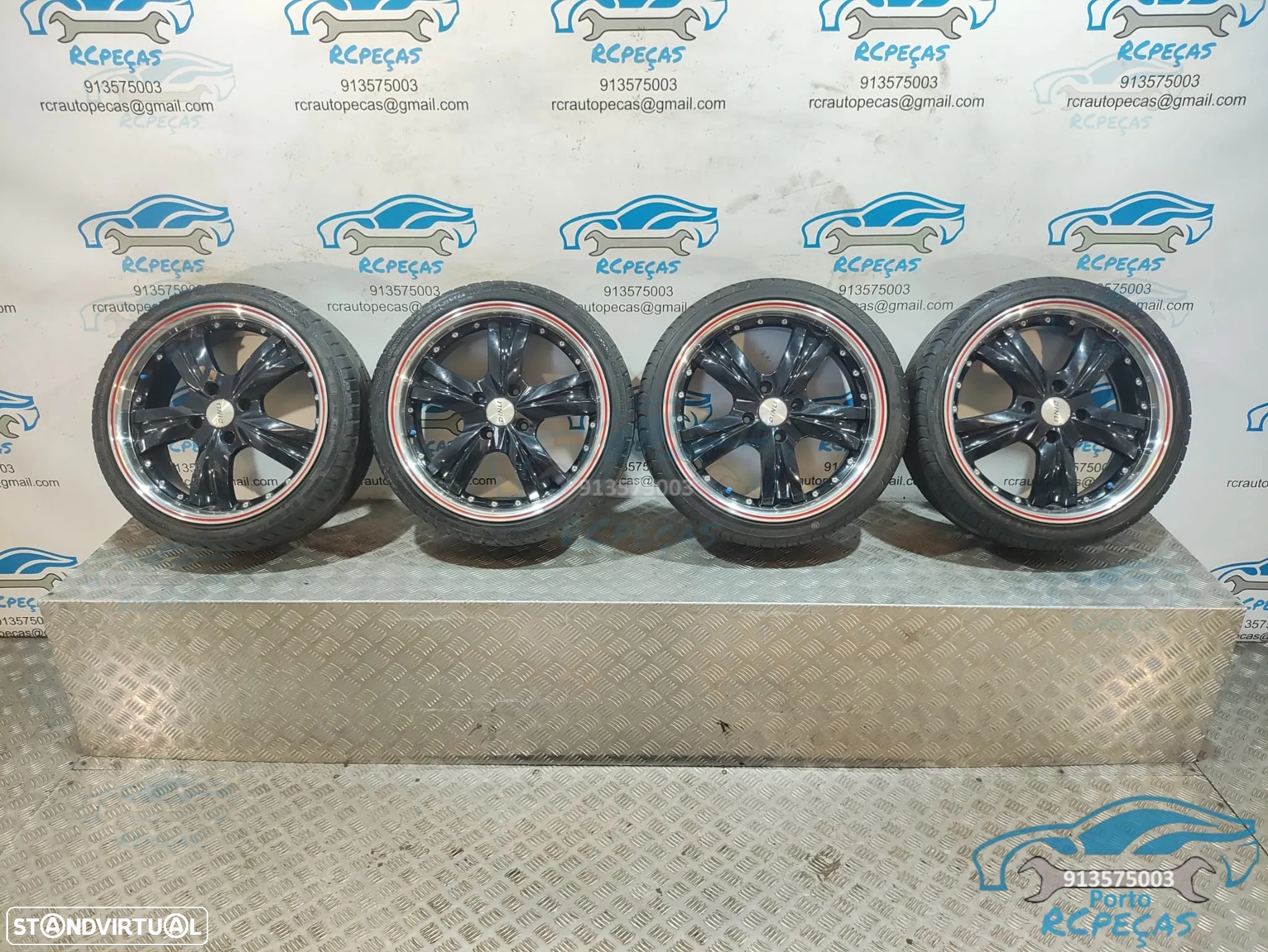 Jantes 17" HRS 4x100 - 7J | ET40 - 195 40 17 | Mini | Cooper | Aba | Polida | One | S | JCW | SD | Polegadas | Jante - 9