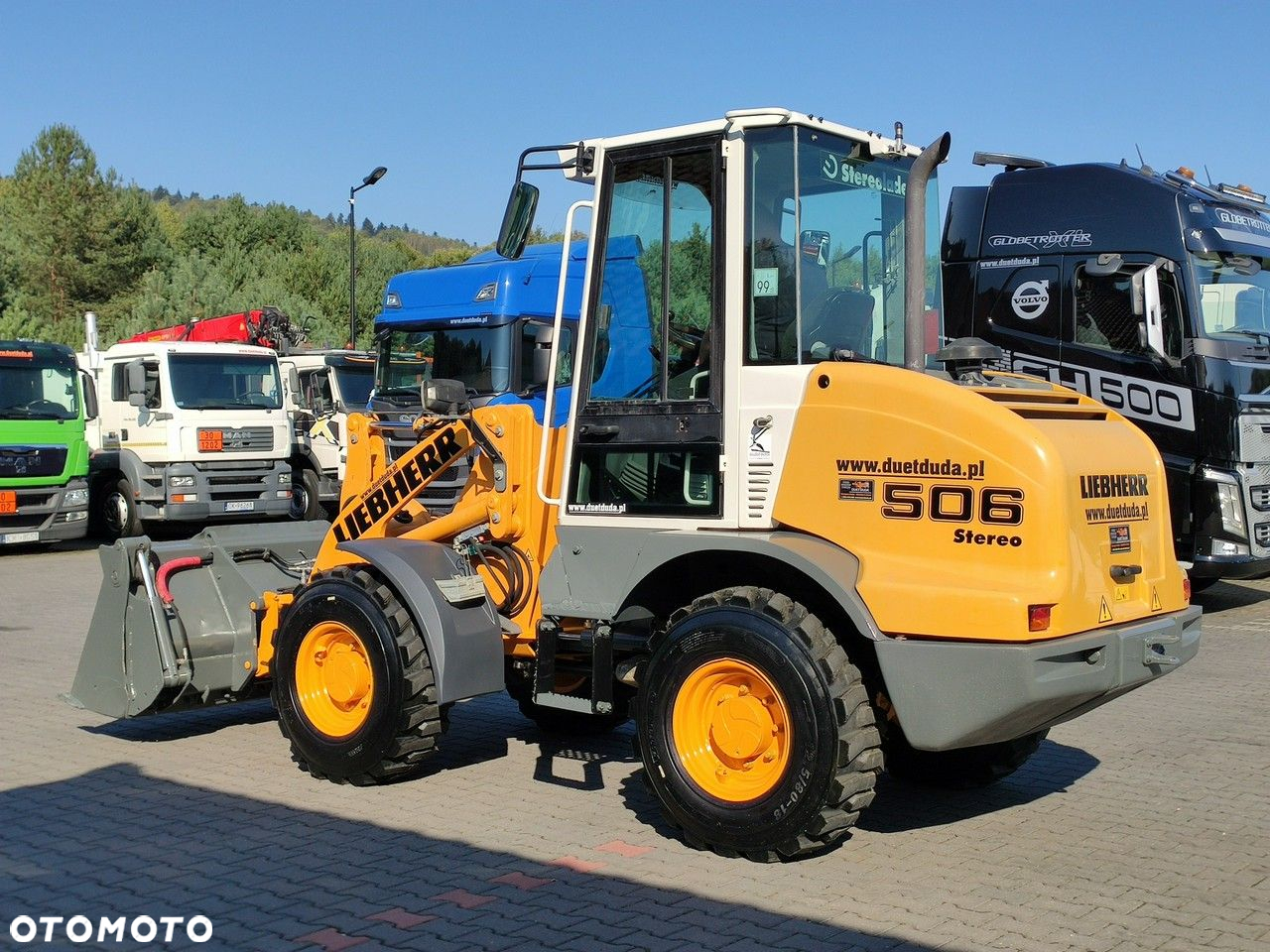 Liebherr L 506 STEREO Szybkozłącze / Łyżka Krokodyl + Widły Waga 6300kg - 12