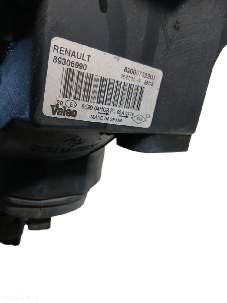 LAMPA LEWA PRZEDNIA PRZÓD RENAULT MEGANE II 8200073220J 89306990 - 3
