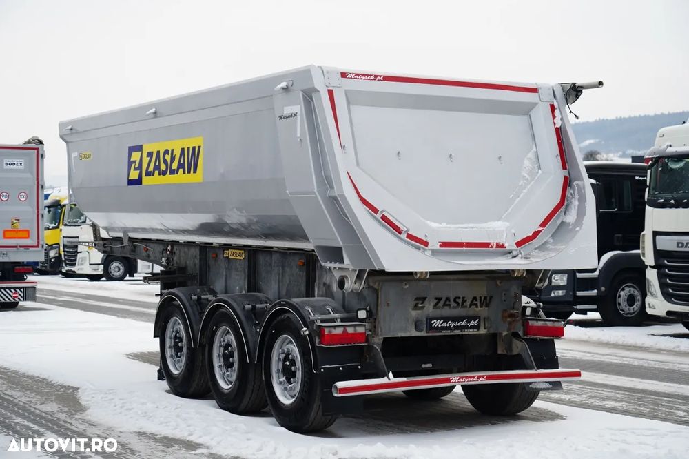 Zaslaw WYWROTKA  25 m3 / STALOWA / RYNNA / OŚ PODNOSZONA - 6