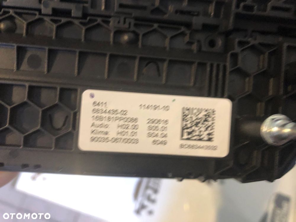 PANEL KLIMATYZACJI RADIA BMW 5 G30 G31 6 GT G32 6834435 - 3