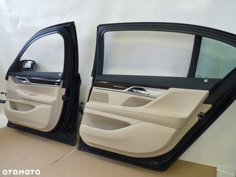 BMW 7 G12 LCI Long Bocze Boczki Tapicerka Komplet - 3