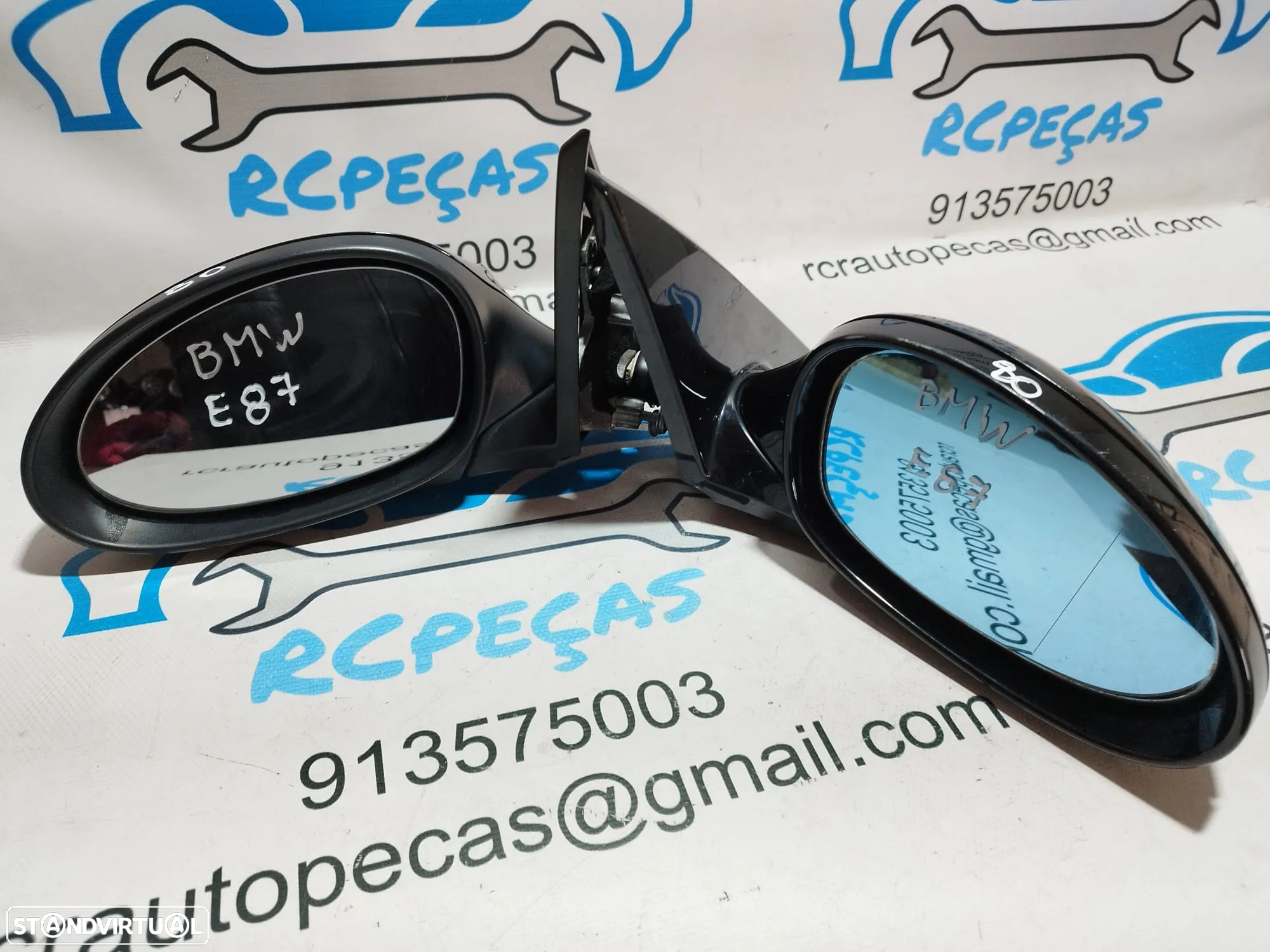 ESPELHO RETROVISOR ESQUERDO DIREITO BMW SERIE 1 E81 51167268124 7268124 51167268123 7268123 E82 COUPE E88 CABRIO ELETRICO AQUECIDO ESPELHOS RETROVISORES - 3