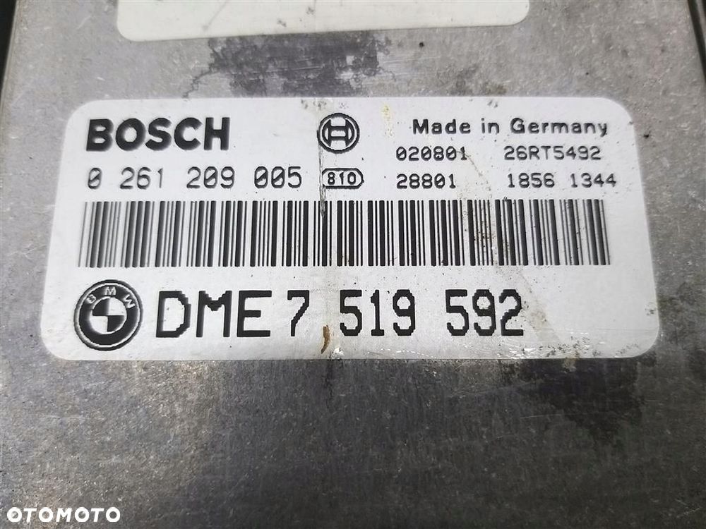 Komputer sterownik silnika BMW E46 1998-2007 2,0 B 0261209005 ORYGINAŁ - 3