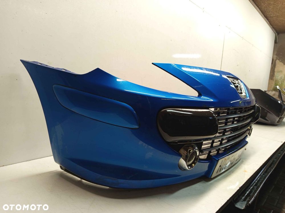 + ZDERZAK PRZÓD PRZEDNI PEUGEOT 307 LIFT FL KMF NIEBIESKI BŁĘKITNY HALOGENY - 3