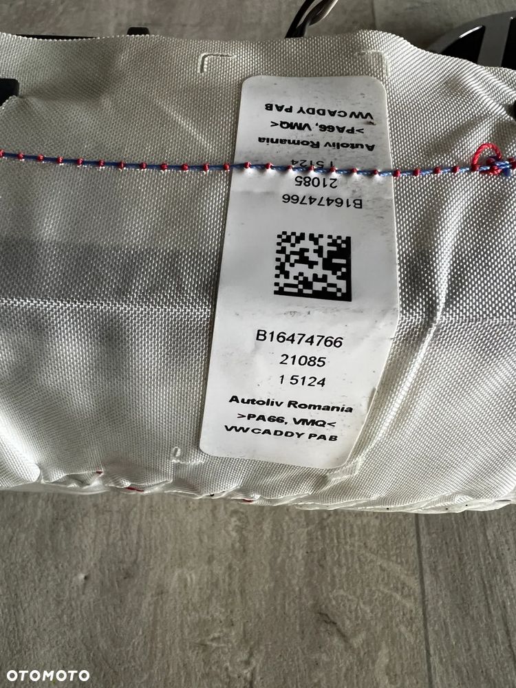 VW CADDY V 2K7 AIRBAG PODUSZKA PASAŻERA 2K7880204E - 2