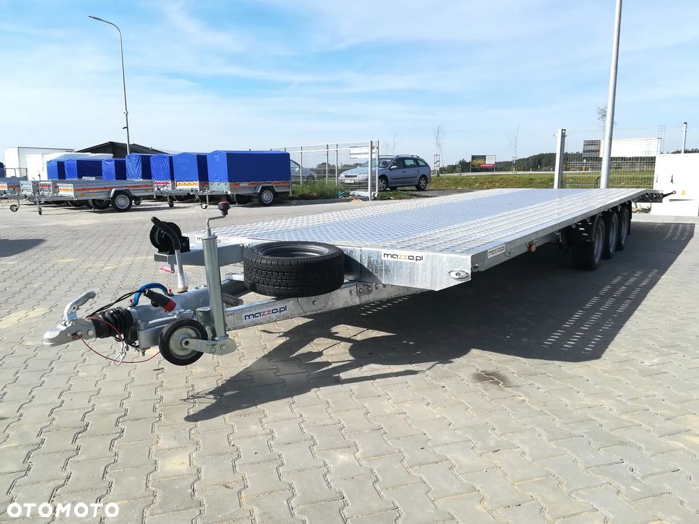 Niewiadów DOSTAWA 850x210cm Laweta trzyosiowa z podłogą aluminiową, kołem zapasowym, NAJAZDAMI i AMORTYZATORAMI! - 3