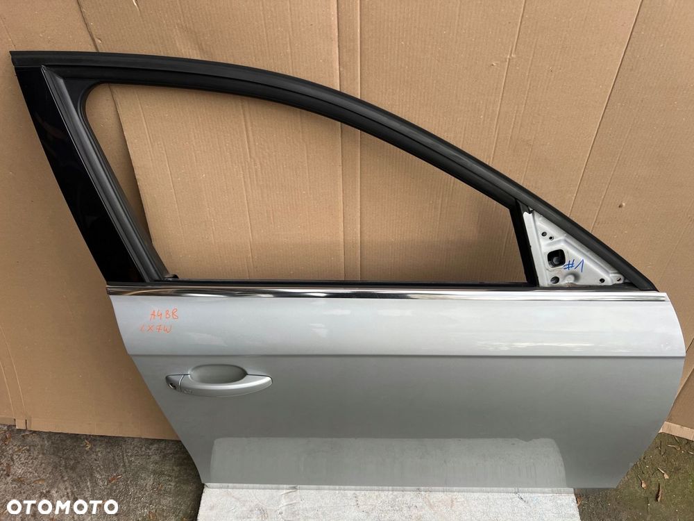 audi a4 b8 drzwi prawy przód prawe przednie lx7w srebrne - 8