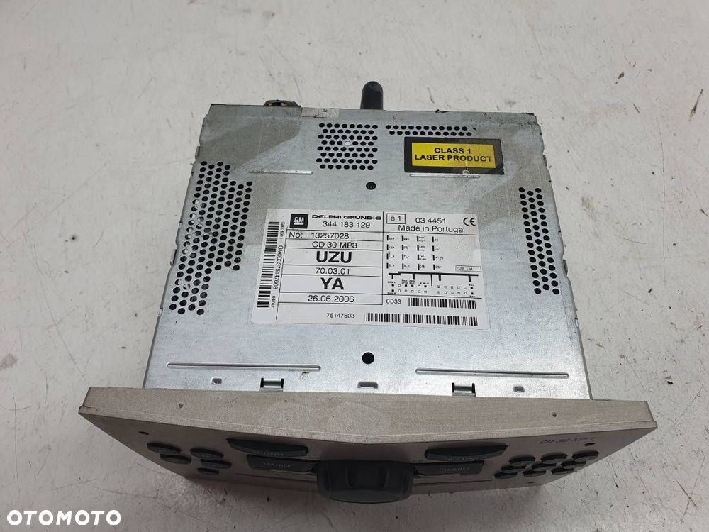 RADIO ODTWARZACZ CD 30 MP3 OPEL CORSA D 344183129 13257028 - 2