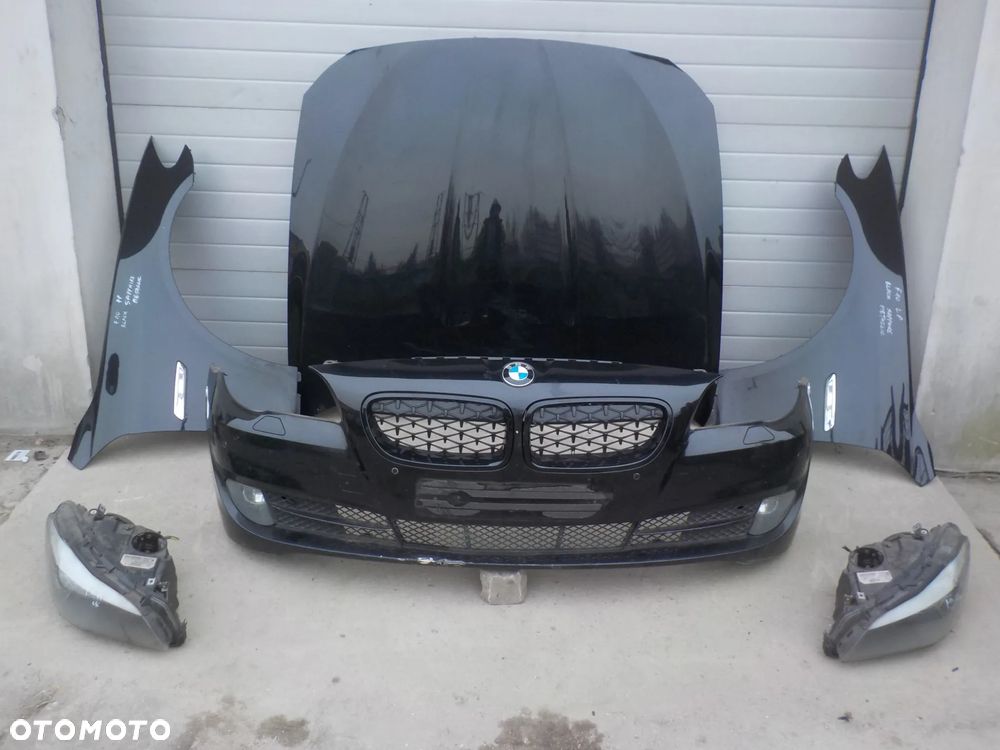 BMW SERIA 5 F10 KOMPLETNY PRZÓD MASKA ZDERZAK BŁOTNIK LAMPY PAS PRZEDNI KOLOR BLACK SAPPHIRE METALLIC - 1