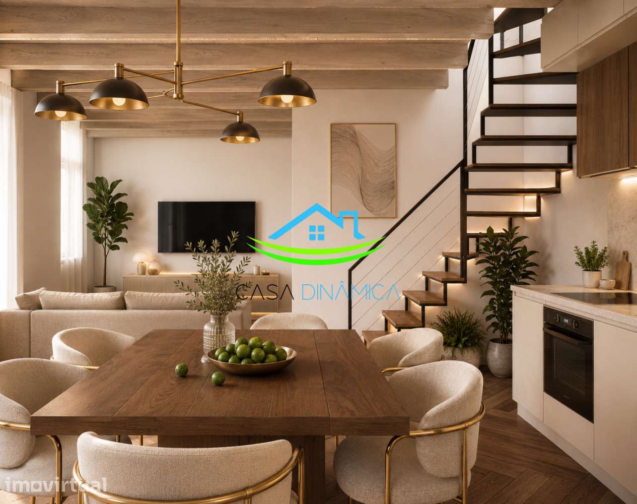Duplex T2 Novo com 2 Terraços e Vista Mar a50 metros da Praia de Buar - Grande imagem: 2/28