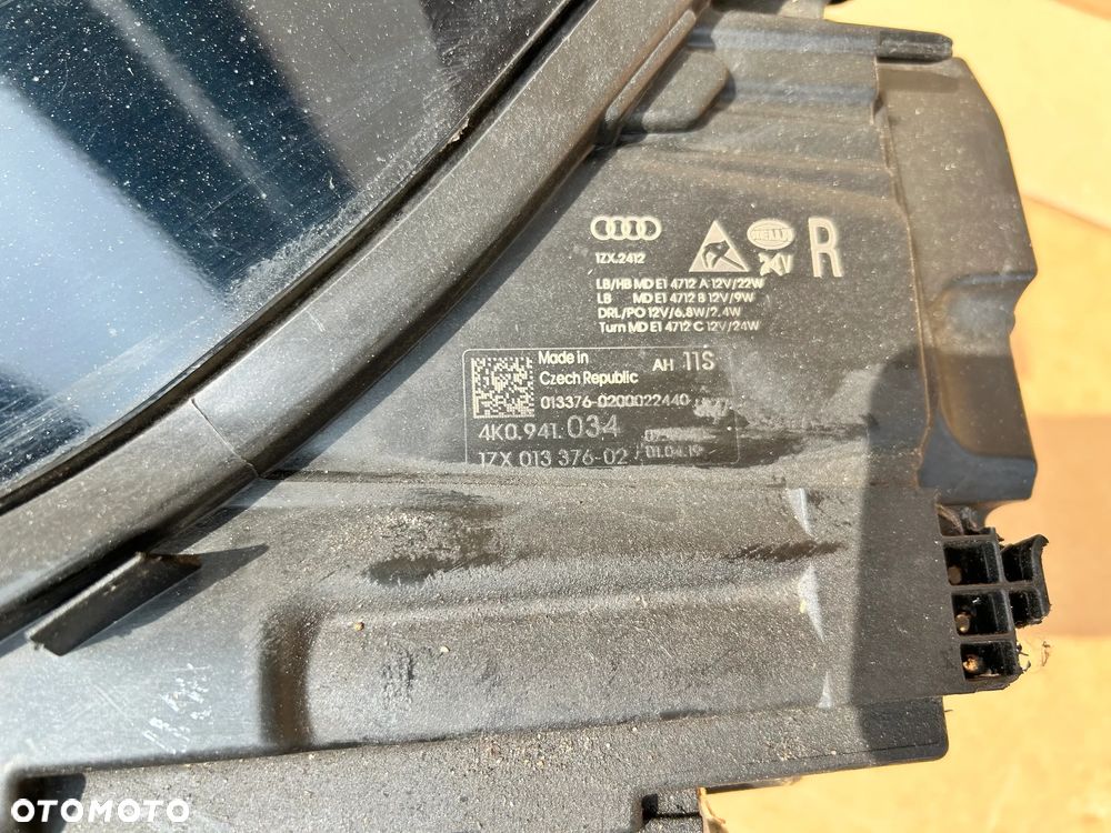 AUDI0 A6 C8 4K 4K0941034 FULL LED LAMPA REFLEKTOR PRZÓD PRZEDNIA PRAWA - 4