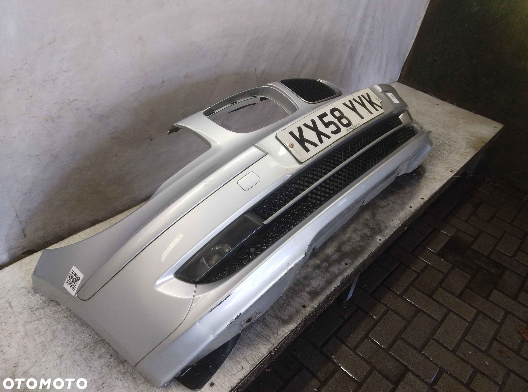 ^ ZDERZAK PRZÓD PRZEDNI BMW E87 SERIA 1 LIFT FL TITANSILBER SREBRNY HALOGENY - 4