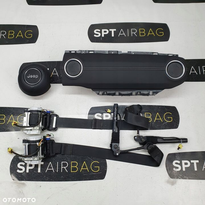 JEEP WRANGLER JL ZAŚLEPKA PASAŻERA PODUSZKI AIRBAG AIR BAG PASY NAPINACZE KIT SET - 1