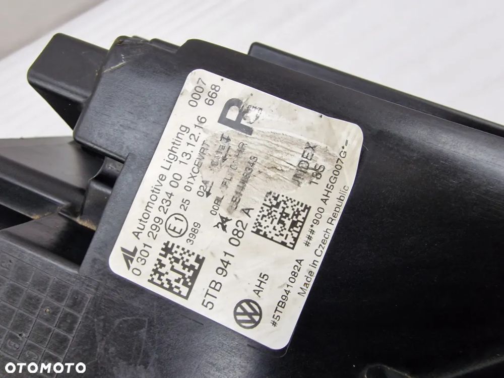VW TOURAN 5TB FULL LED PRAWA LAMPA PRZEDNIA PRZÓD , NR 5TB941082A , NR AUKCJI LL544 - 14