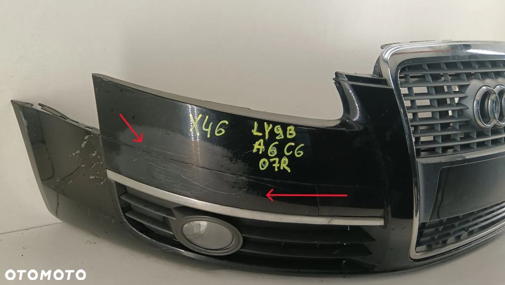 zderzak przedni przód grill AUDI A6 C6 04-11 LY9B - 2