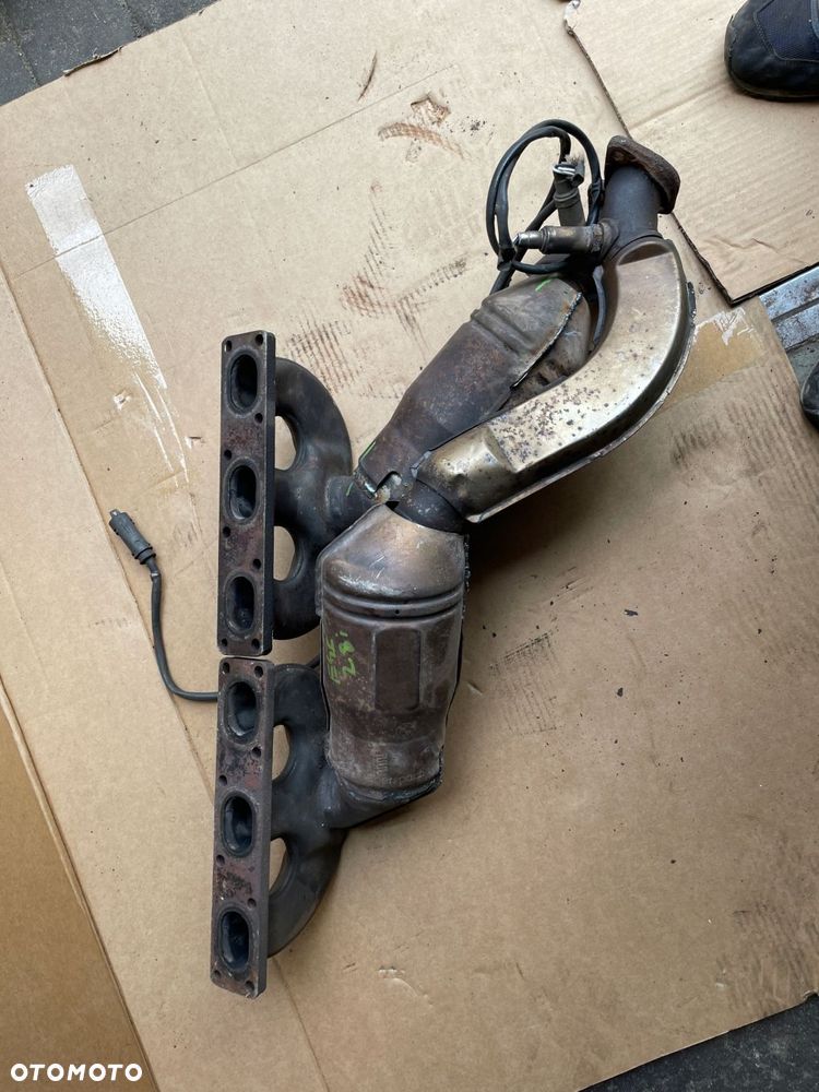 kolektor wydechowy katalizator bmw e46 2.0 2.3 2.8 i m52 tu komplet - 5