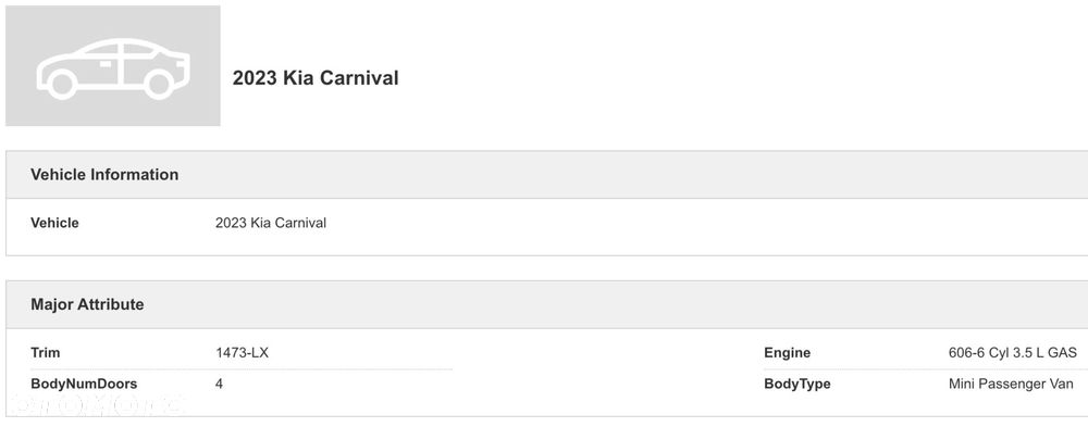 B3 CARNIVAL IV 2020 - DRZWI PRAWE TYŁ TYLNE KOMPLETNE P2M - 7