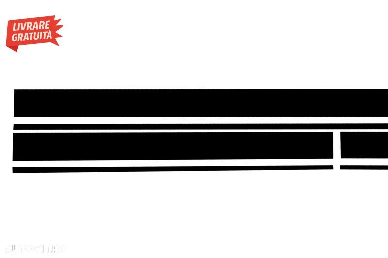 Set Stickere Negru Mat Mercedes CLA W117 C117 X117 (2013-2016) A-Class W176 (2012-- livrare gratuita - 4