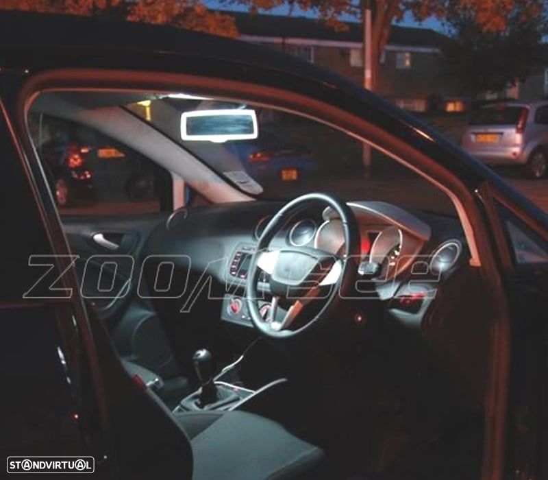 KIT COMPLETO 8 LAMPADAS LED INTERIOR PARA SEAT IBIZA V MK5 SPORTCOUPE ST 6J 6 P 09-16 - 3