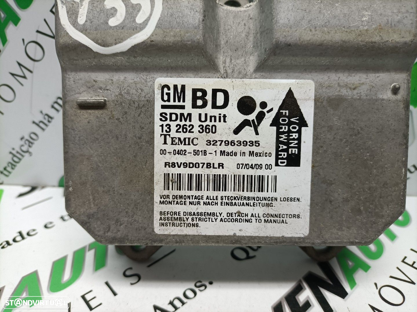 Centralina Airbags Opel Corsa D (S07) - 2