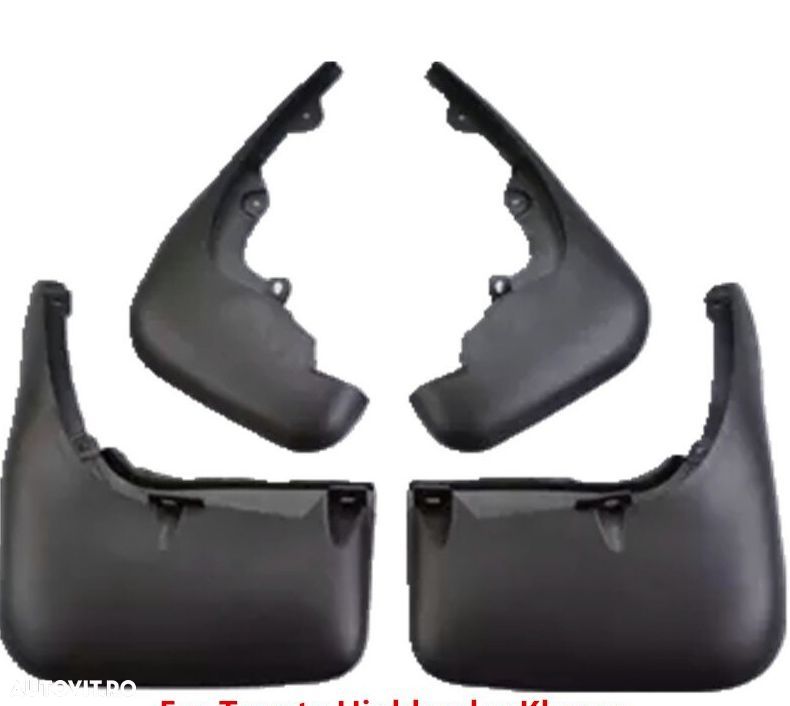 Set aparatori noroi Toyota Highlander 2008-2011, Fata Spate, 4 buc. - 1