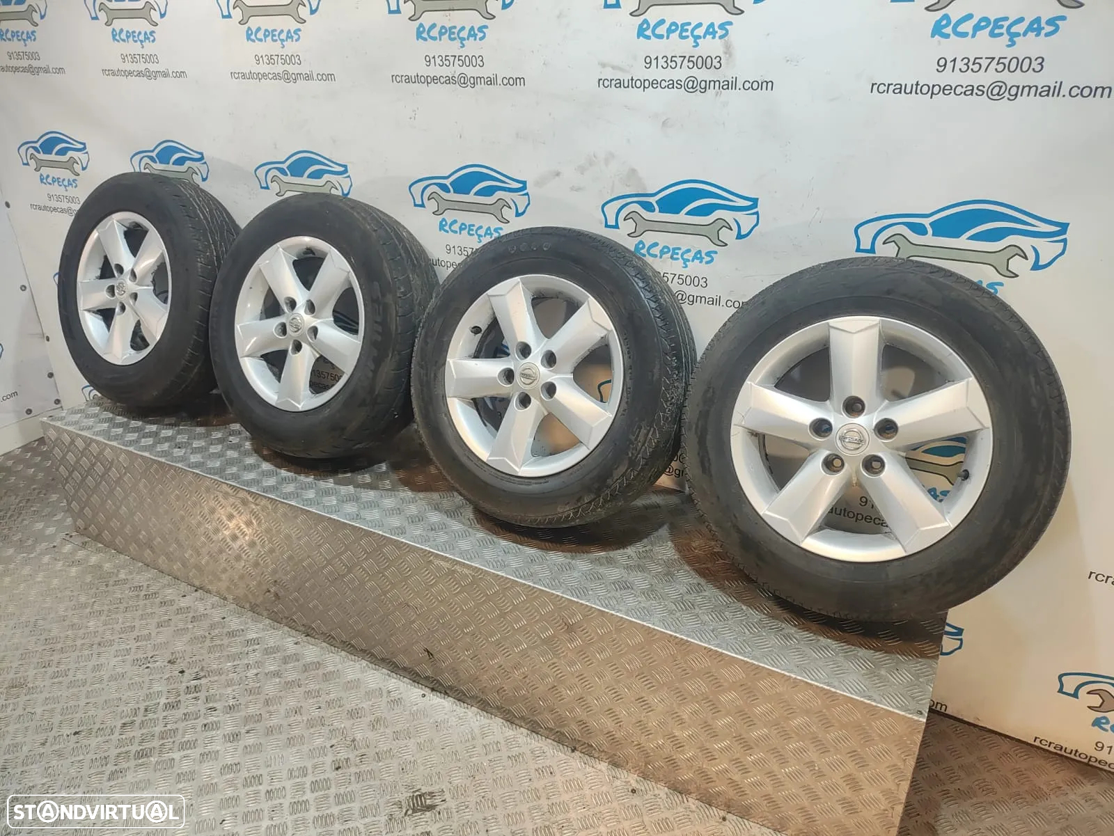 Conjunto Jante Jantes 16 Originais Nissan Qashqai J10 6.5J ET40 5x114.3 N3160140 - 5