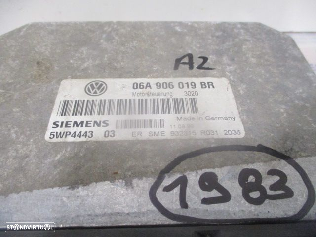 Centralina 06A906019BR  5WP444303 SEAT TOLEDO 2000 1.6I 100CV 4P CINZA SIEMENS - 3