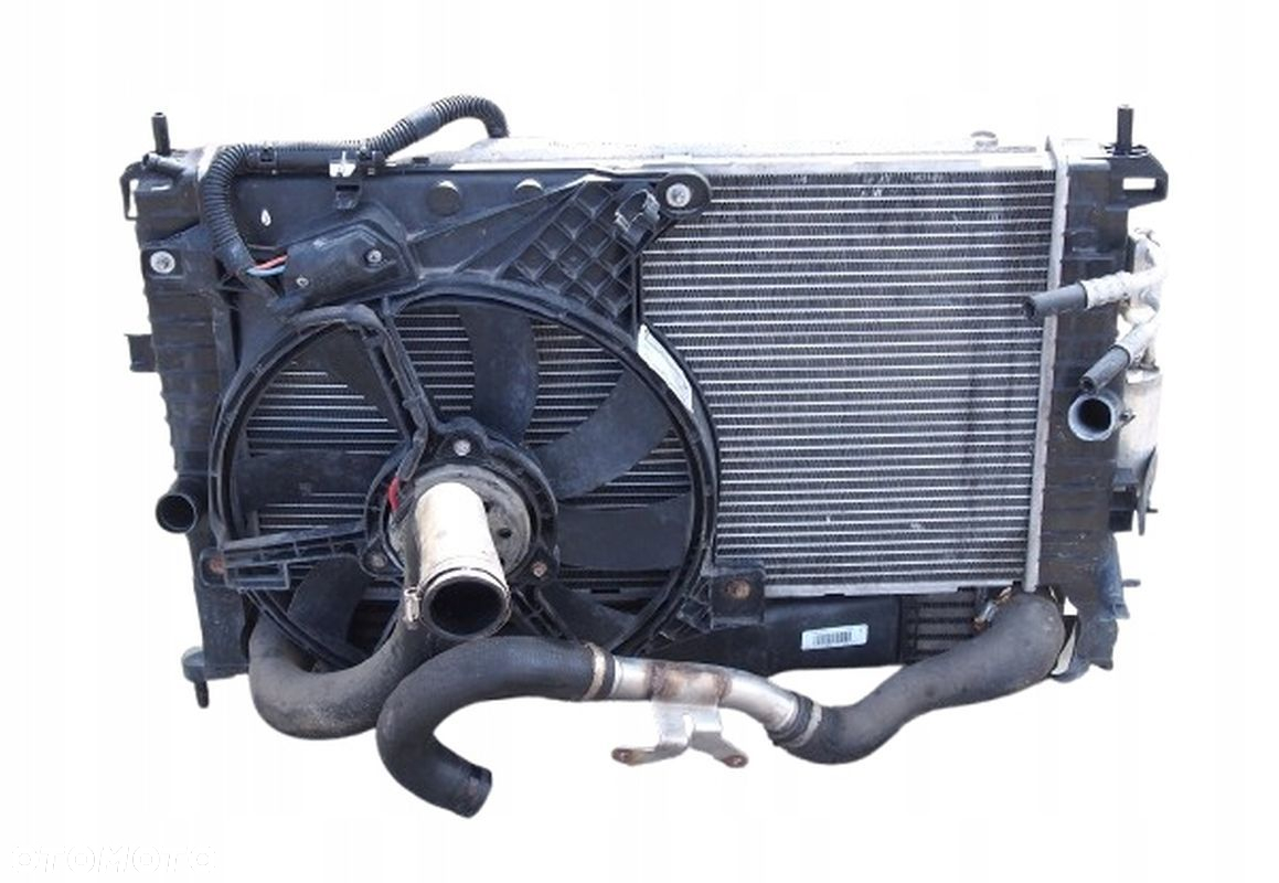 CHŁODNICA WODY KLIMATYZACJI INTERCOOLER WENTYLATORY OPEL MERIVA A 1.3 CDTI - 4