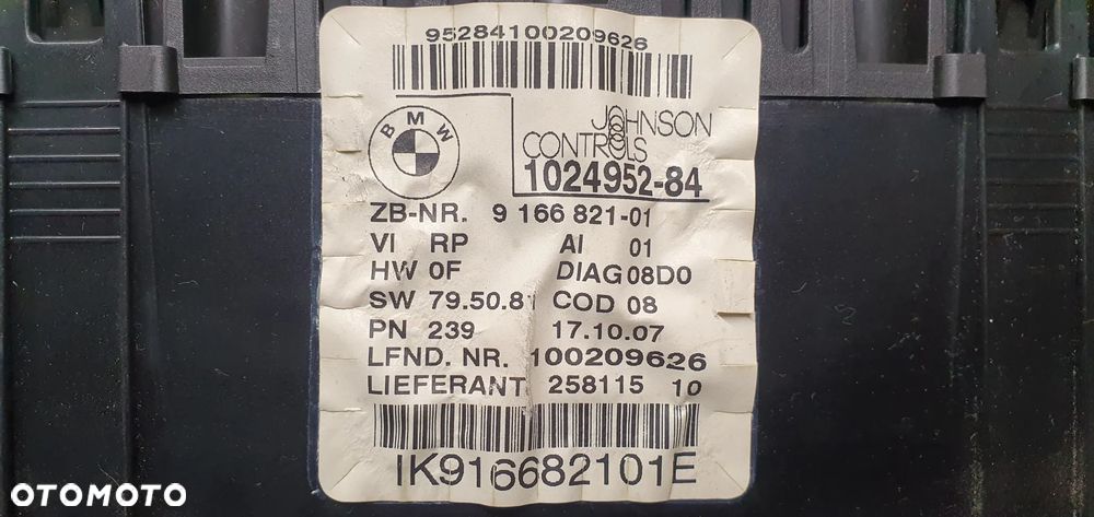Licznik zegary BMW 1 E87 2.0D 9166821 1024952 - 5