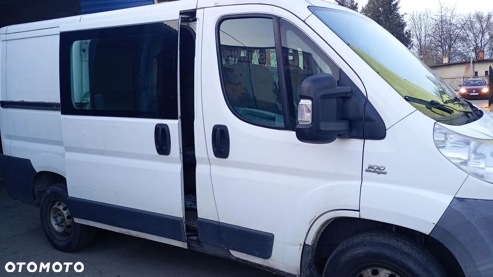 F.V BIAŁE H1 Drzwi PRAWE PRZESUWNE BOCZNE niskie uzbrojone KOMPLETNE  PEUGEOT BOXER FIAT DUCATO DRZWI PRZESUWNE H1 Z SZYBĄ CITROEN JUMPER - 2