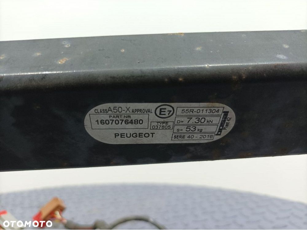 PEUGEOT 2008 I LIFT HAK HOLOWNICZY DO PRZYCZEPY 13 PIN MODUŁ 1607076480 - 8