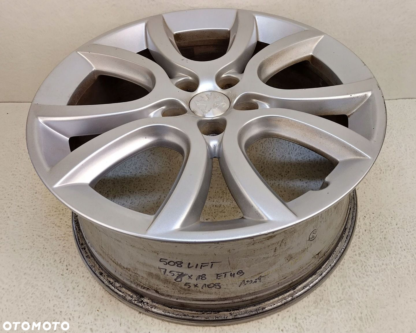 PEUGEOT 508 1 I LIFT 15-18 FELGA ALUMINIOWA 18" 7.5Jx18 ET49 967140877 - 9