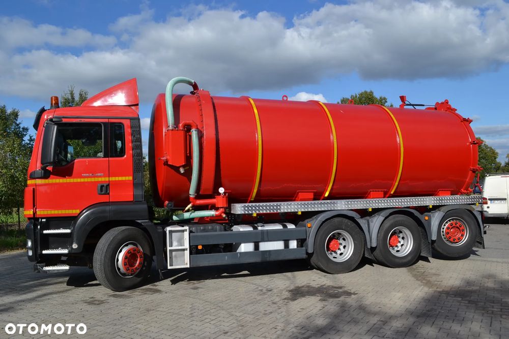 MAN TGS 35.480 8x4  ASENIZACYJNY SZAMBIARKA NOWA BECZKA 25m³ 4 OŚ PODNOSZONA I SKRĘTNA POMPA JUROP RV-520 SPECJALNY - 4