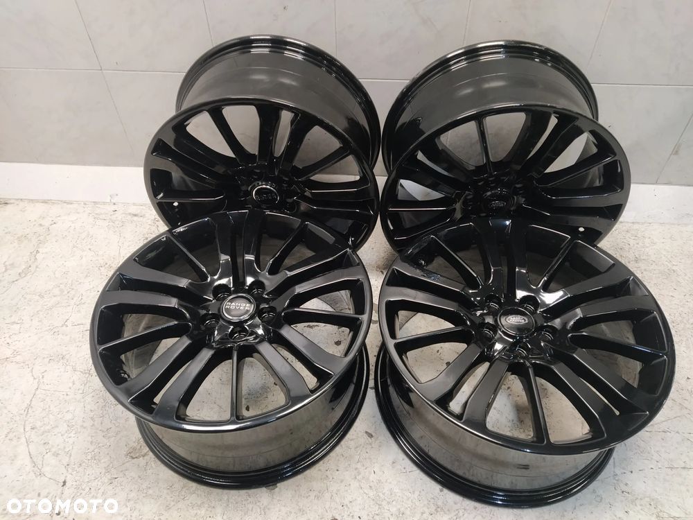 RANGE ROVER VOGUE L322 L405 SPORT L494 9,5X20 ORYGINALNE FELGI ALUMINIOWE R20 ET53 5x120 DEKIELKI LAND ROVER CZARNE ORYGINAŁ - 2