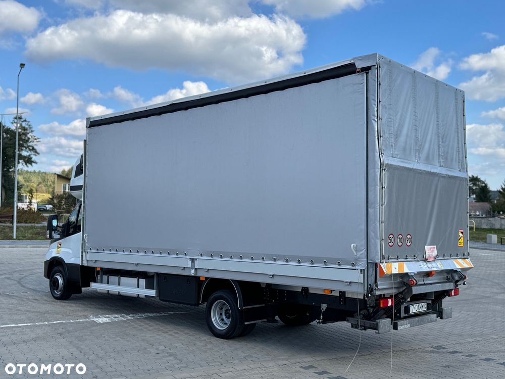 Iveco Daily 2023r Hi-Matic‼️70C18H‼️3.0 // Winda Dhollandia 1000KG // Plandeka 16 Palet 2x Firanka + Dach zsuwany ‼️Wysokość rampowa Full LED Tempomat Aktywny ACC Salon Polska  6.43mx2.45mx2.70m DMC7200KG Faktura Vat 23% - 5